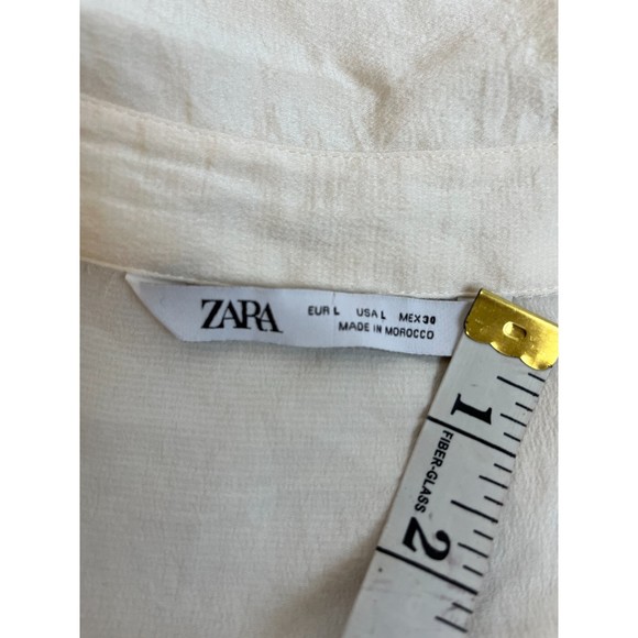 Zara Cream Button-Up Tunic - Picture 11 of 11